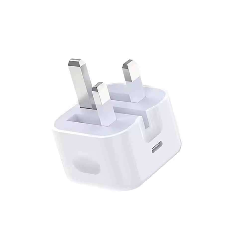 Original Apple 20W USB-C Power Adapter (3-Pin) | Type-C Wall Adapter UK Plug