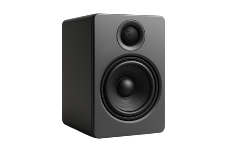 3d speaker with white background 