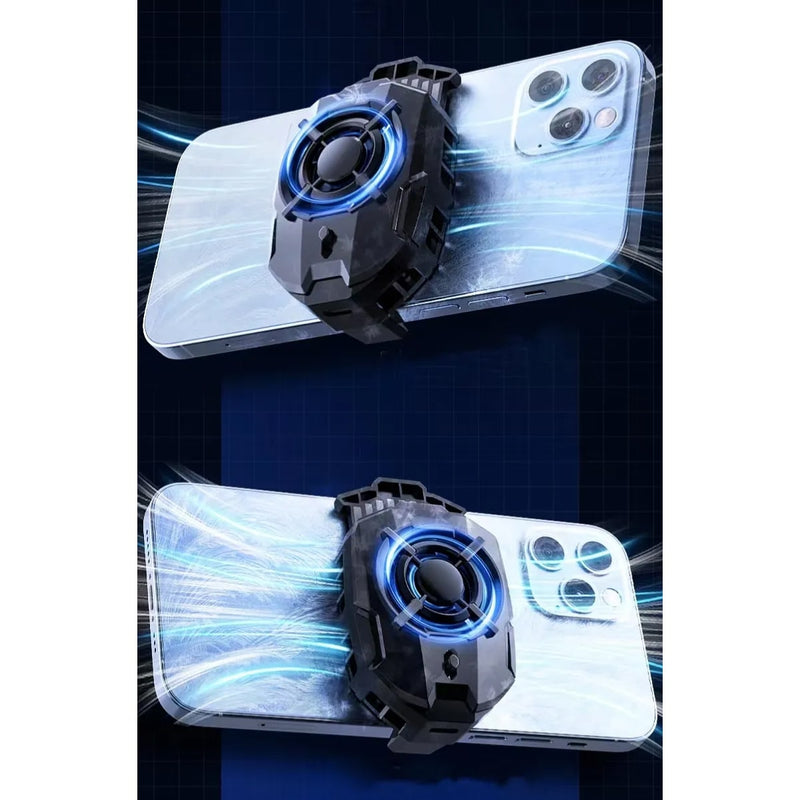 Memo DLA7 Mobile Cooler Fan | RGB Gaming LED