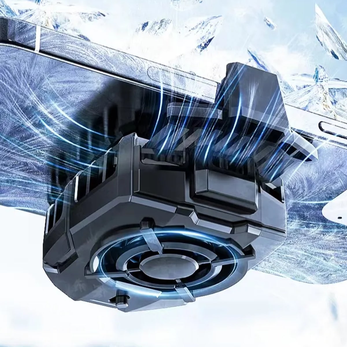 Memo DLA7 Mobile Cooler Fan | RGB Gaming LED