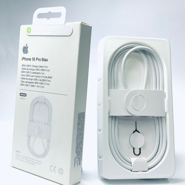 Apple 16 Pro Original Charging Cable – 60W USB-C Fast Charging & Data Cable